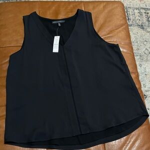 White House Black Market V-Neck Black Tank Top